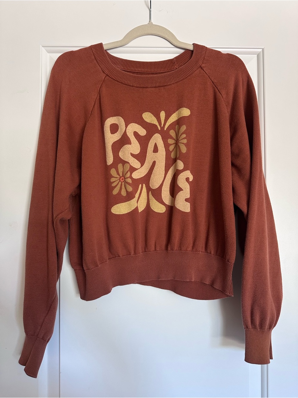 Christy Dawn peace sweatshirt, size small